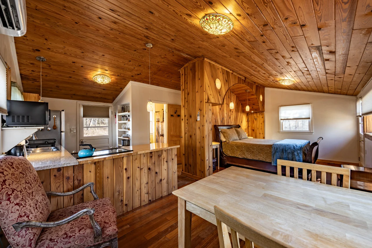 Glade Cottage cottage at White Lotus Eco Spa Retreat, Stanardsville, VA — photo 4 of 33
