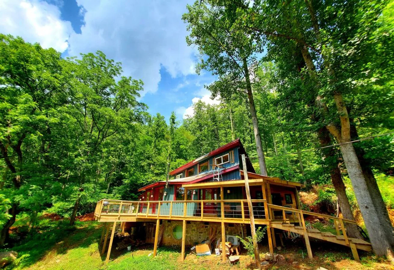 Zen River Retreat house at White Lotus Eco Spa Retreat, Stanardsville, VA — photo 3 of 40