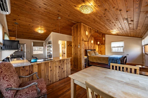 Glade Cottage cottage at White Lotus Eco Spa Retreat, Stanardsville, VA — photo 4 of 33