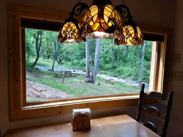 Log Cabin on the River cabin at White Lotus Eco Spa Retreat, Stanardsville, VA — photo 11 of 30