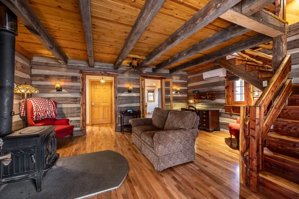 Log Cabin on the River cabin at White Lotus Eco Spa Retreat, Stanardsville, VA — photo 24 of 30