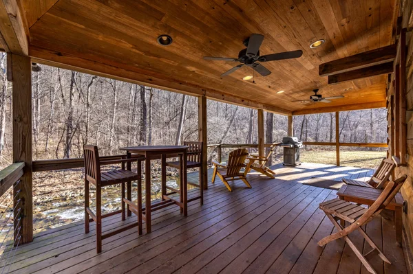 Log Cabin on the River cabin at White Lotus Eco Spa Retreat, Stanardsville, VA — photo 28 of 30