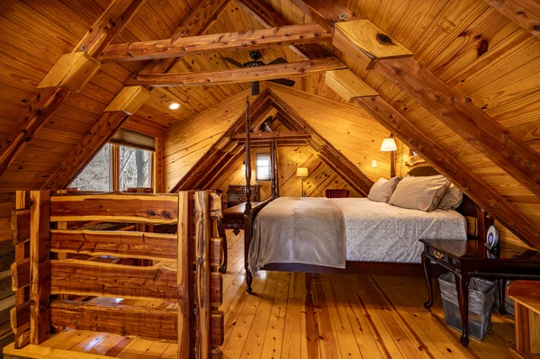Log Cabin on the River cabin at White Lotus Eco Spa Retreat, Stanardsville, VA — photo 12 of 30