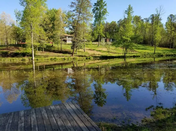 Pondview house at White Lotus Eco Spa Retreat, Stanardsville, VA