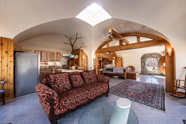 The Hobbit House earth house at White Lotus Eco Spa Retreat, Stanardsville, VA — photo 15 of 38