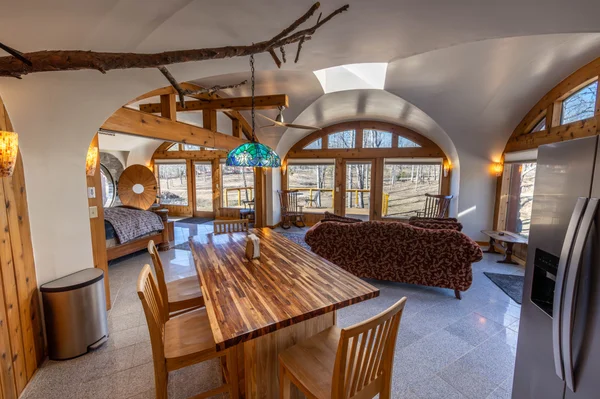 The Hobbit House earth house at White Lotus Eco Spa Retreat, Stanardsville, VA — photo 16 of 38