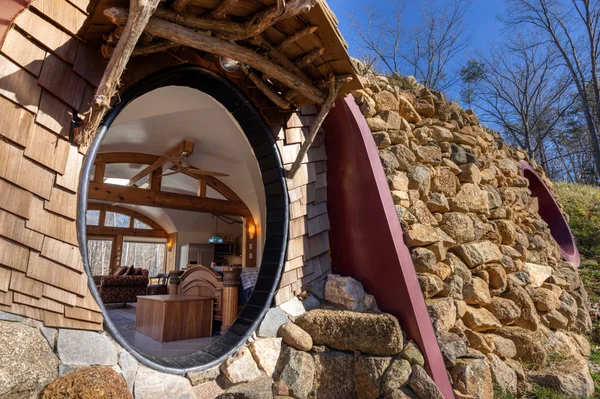 The Hobbit House earth house at White Lotus Eco Spa Retreat, Stanardsville, VA — photo 7 of 38