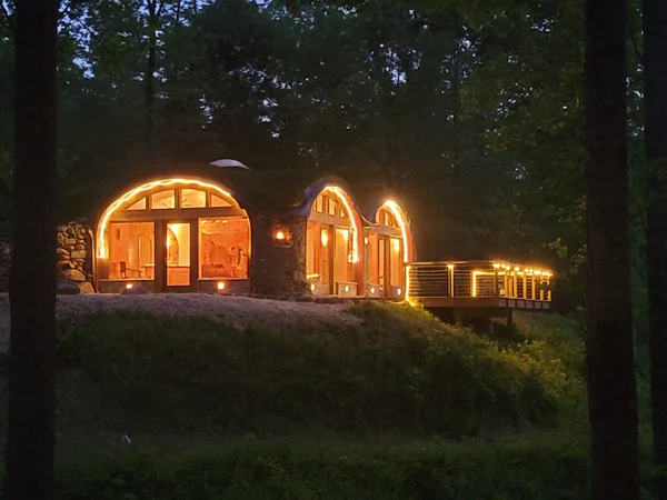 The Hobbit House earth house at White Lotus Eco Spa Retreat, Stanardsville, VA — photo 9 of 38