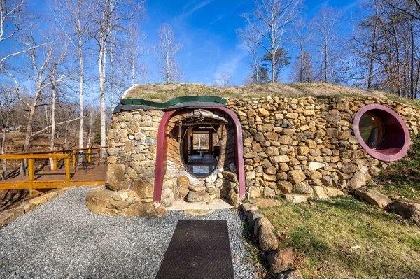 The Hobbit House earth house at White Lotus Eco Spa Retreat, Stanardsville, VA — photo 4 of 38