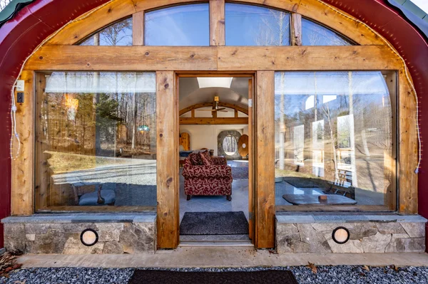 The Hobbit House earth house at White Lotus Eco Spa Retreat, Stanardsville, VA — photo 5 of 38
