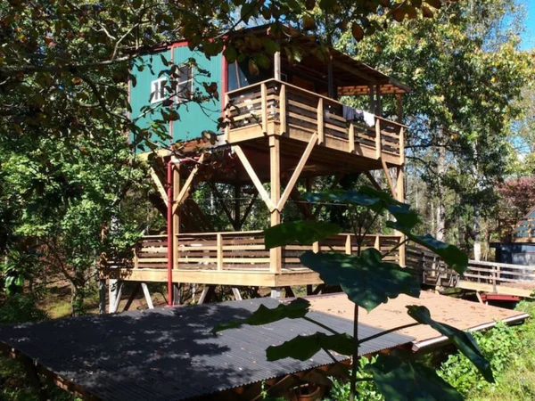 Tree House treehouse at White Lotus Eco Spa Retreat, Stanardsville, VA — photo 3 of 53