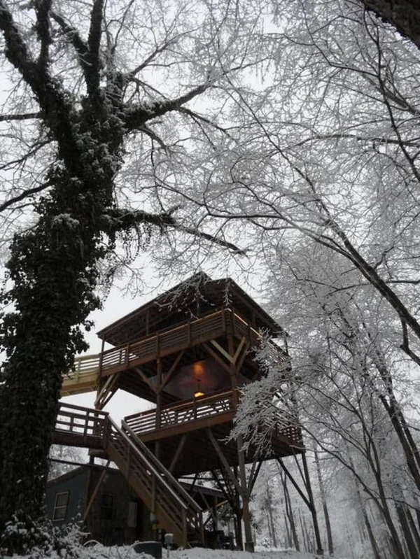 Tree House treehouse at White Lotus Eco Spa Retreat, Stanardsville, VA — photo 22 of 53