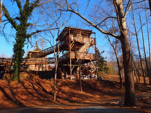 Tree House treehouse at White Lotus Eco Spa Retreat, Stanardsville, VA — photo 4 of 53
